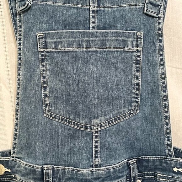 Cat Jack Jean Overalls Kid L Blue Straight Leg Western Neutral Concert Farm 80s - Picture 9 of 13